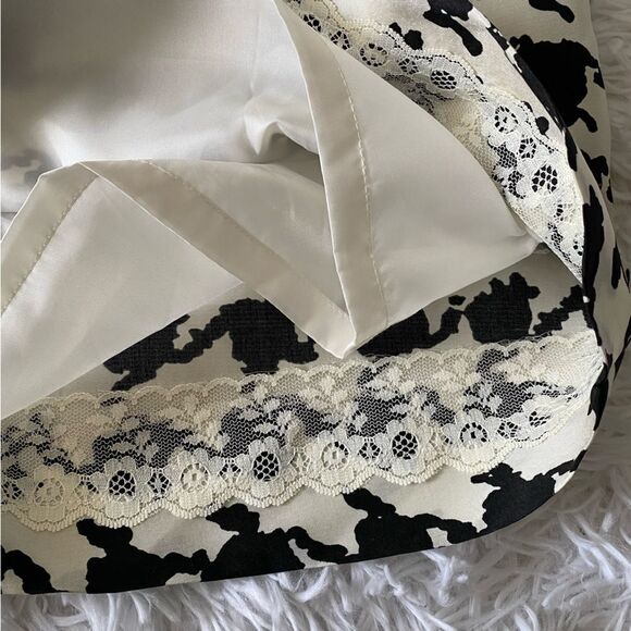 Kate Spade 100% Silk Black and White Houndstooth Preppy Sheath Dress Size 6 - Picture 9 of 10